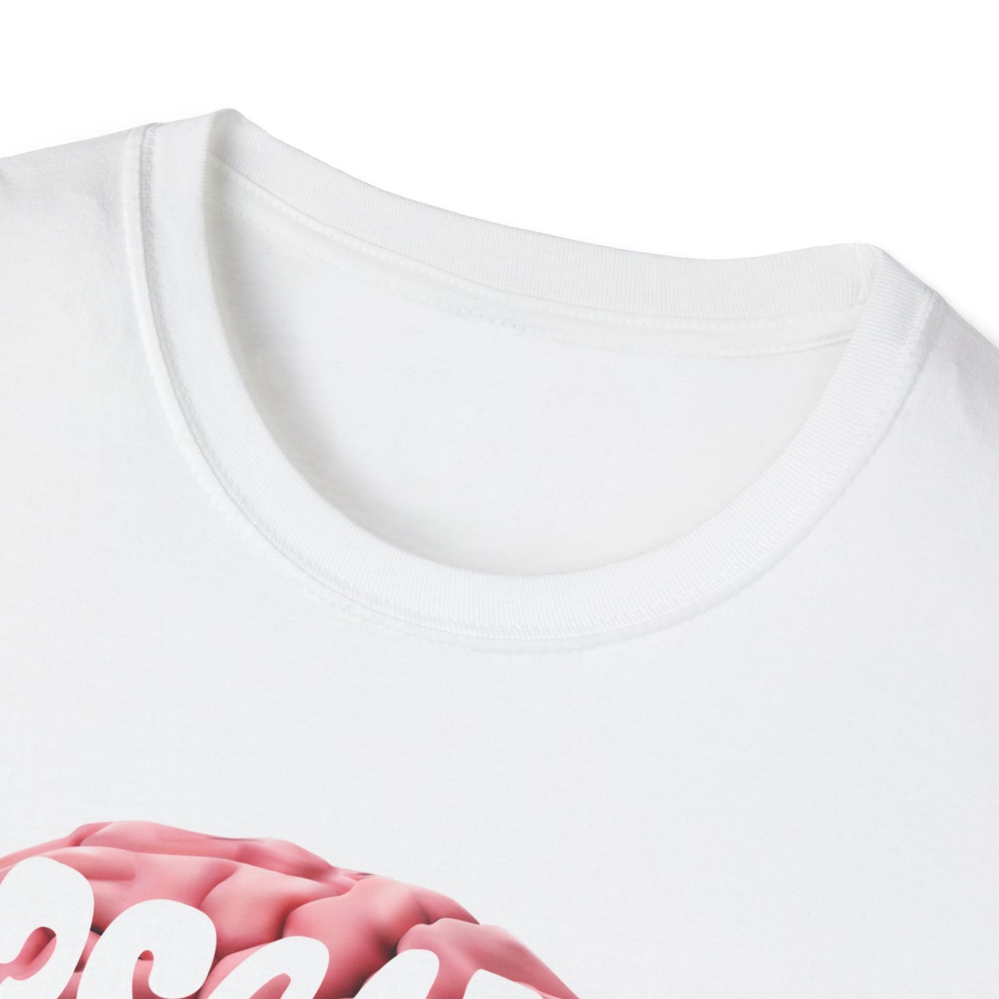 Pink 3D Brain Unisex T-Shirt