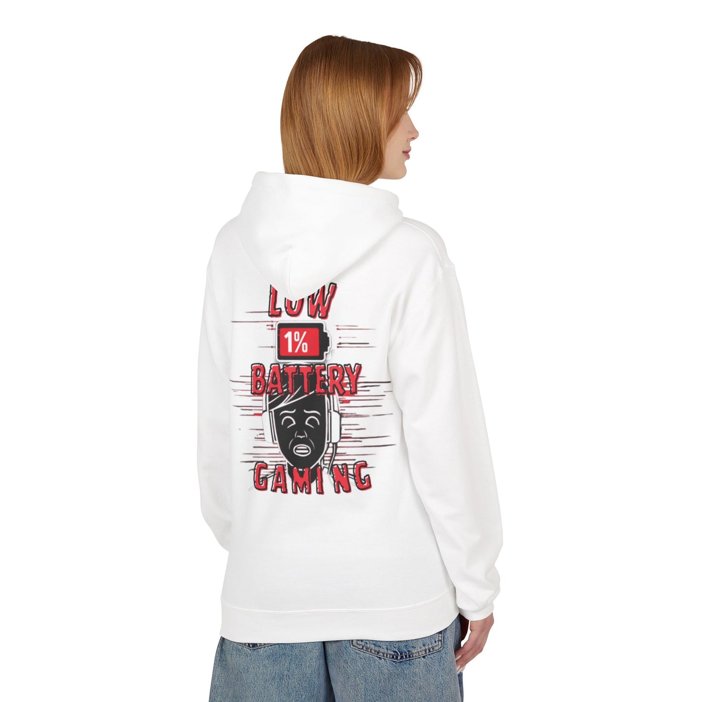 (LBG) Glitched Laptop Unisex Fleece Hoodie