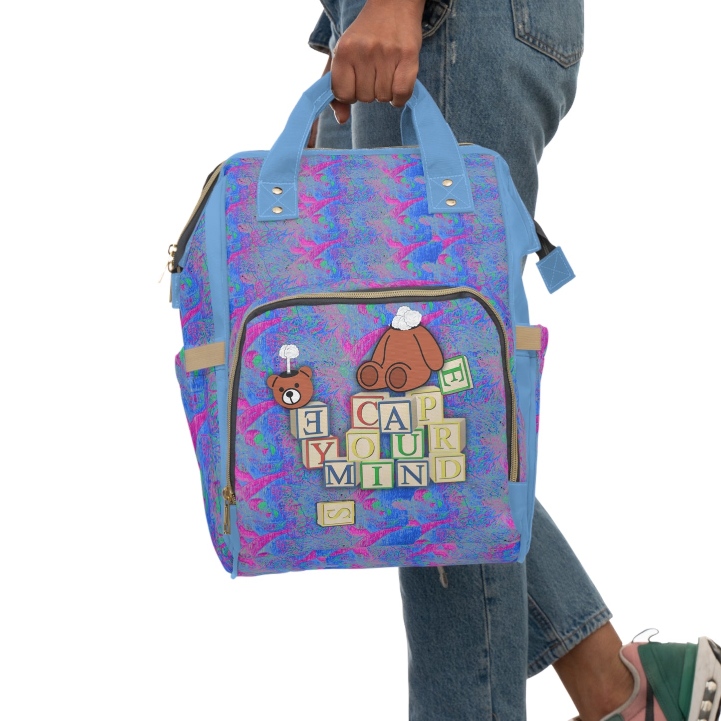 Teddy On The Block Diaper Backpack