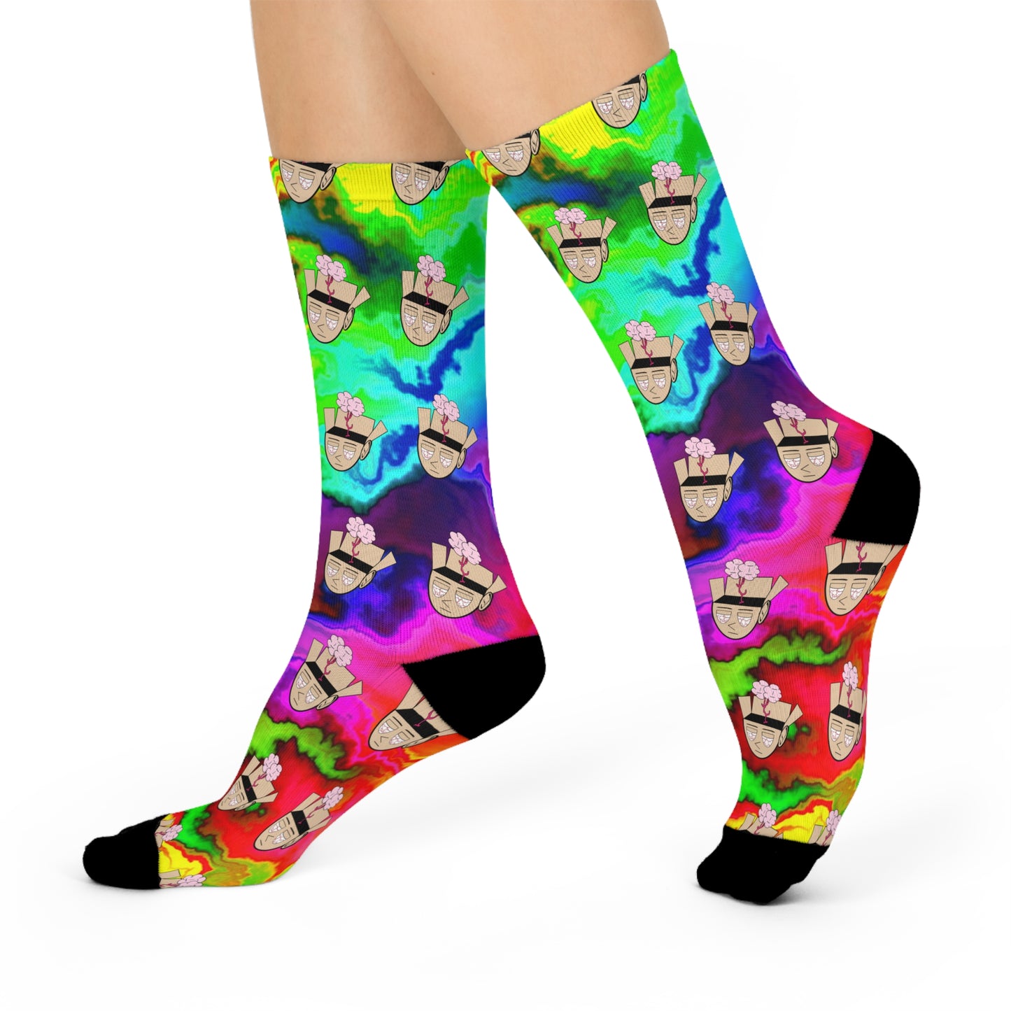 Rainbow Escaped Mind Socks