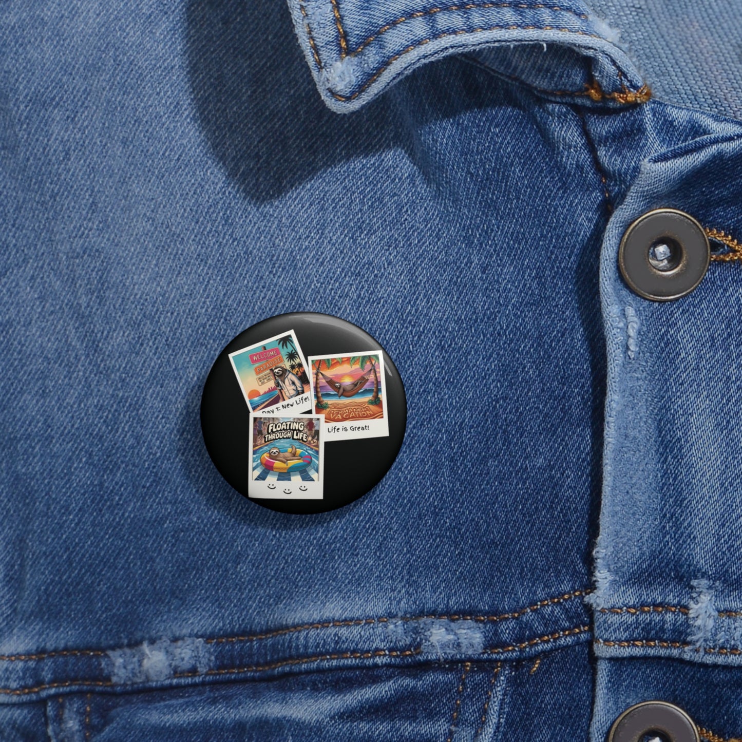 Slothcation Trading Pin