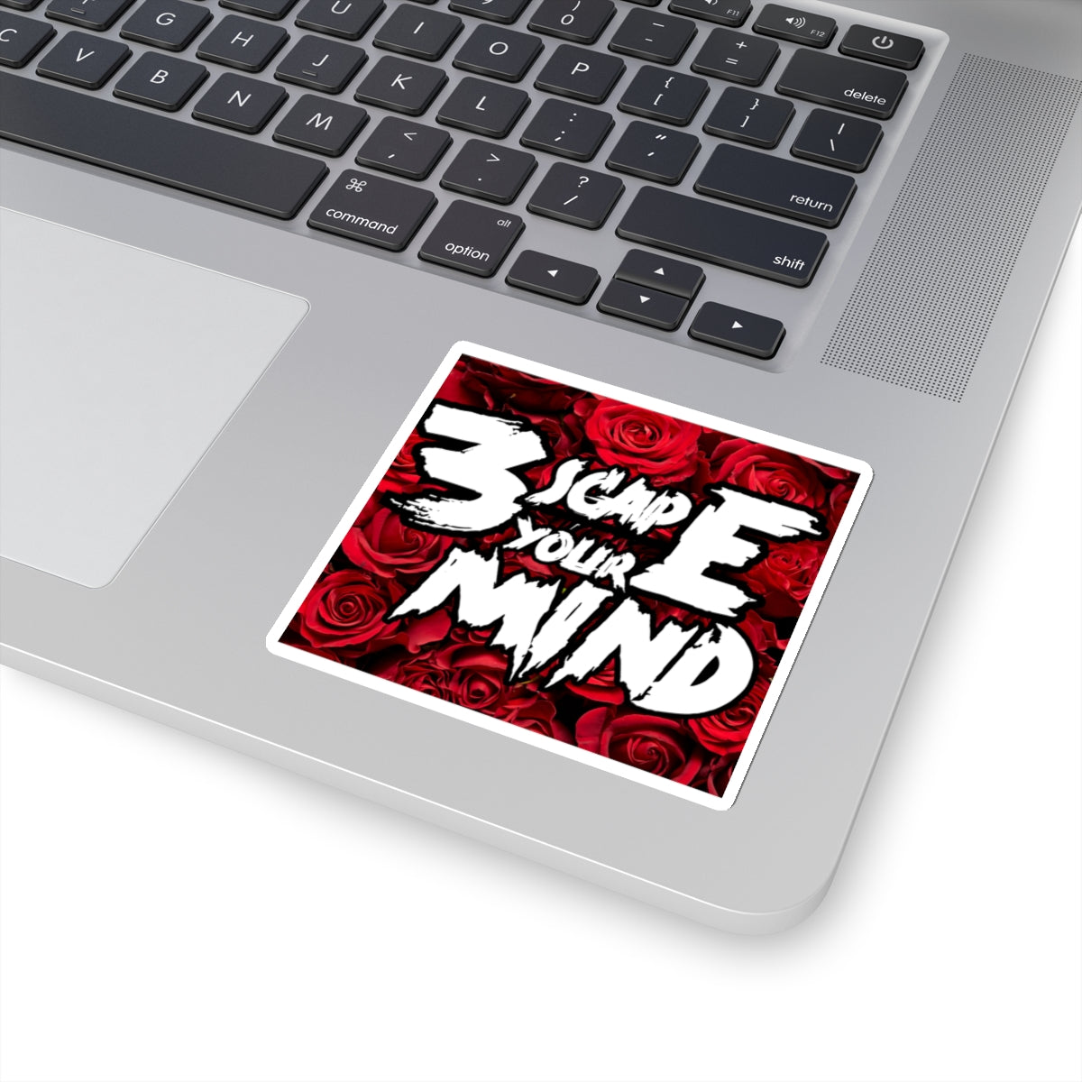 3scape Your Mind Red Roses Kiss-Cut Sticker