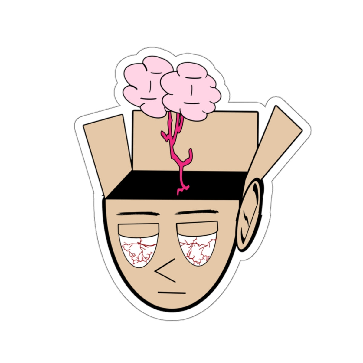 Mind Escaped Kiss-Cut Sticker