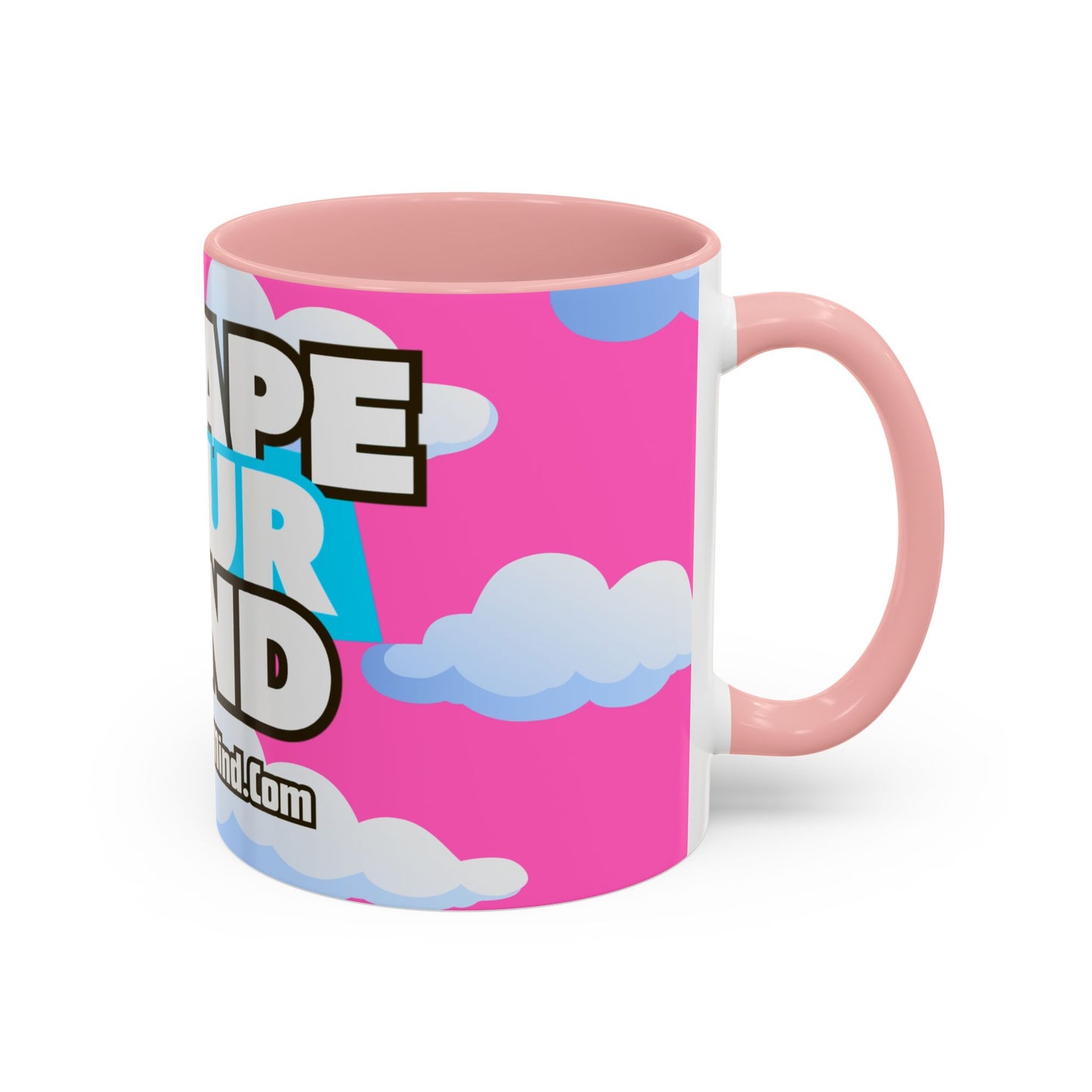 Pink Blue Sky 3YM Accent Coffee Mug (11, 15oz)