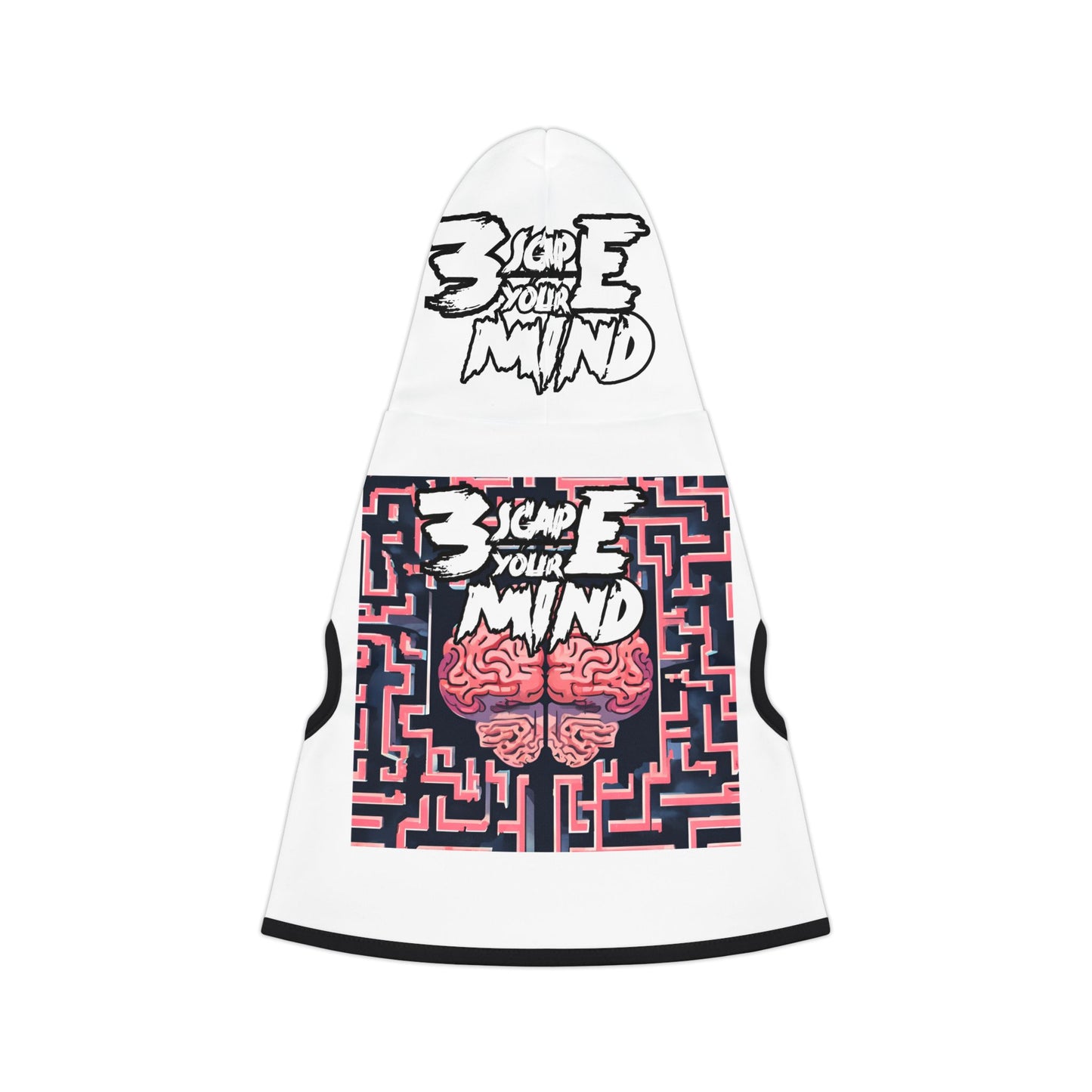 3YM Brain is A Maze Pet Hoodie