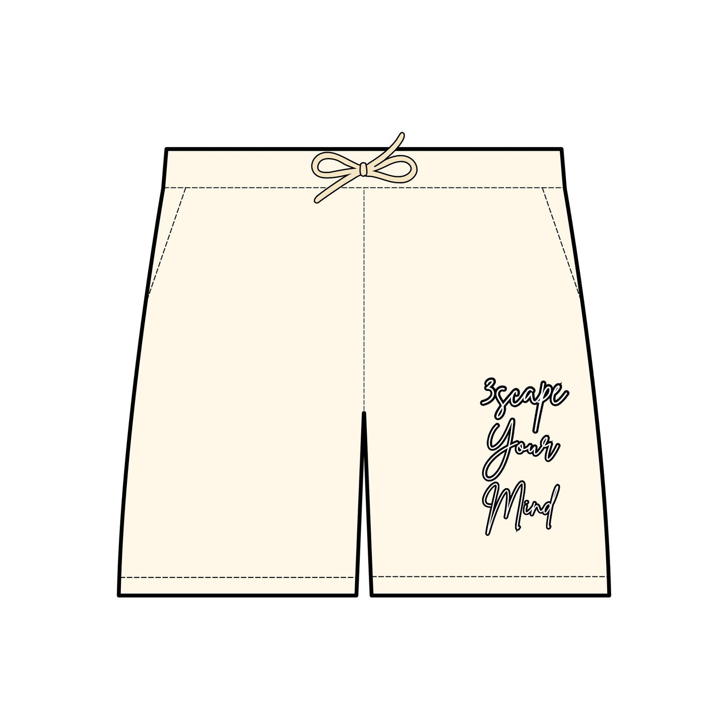 3YM Cursive Sweat Shorts