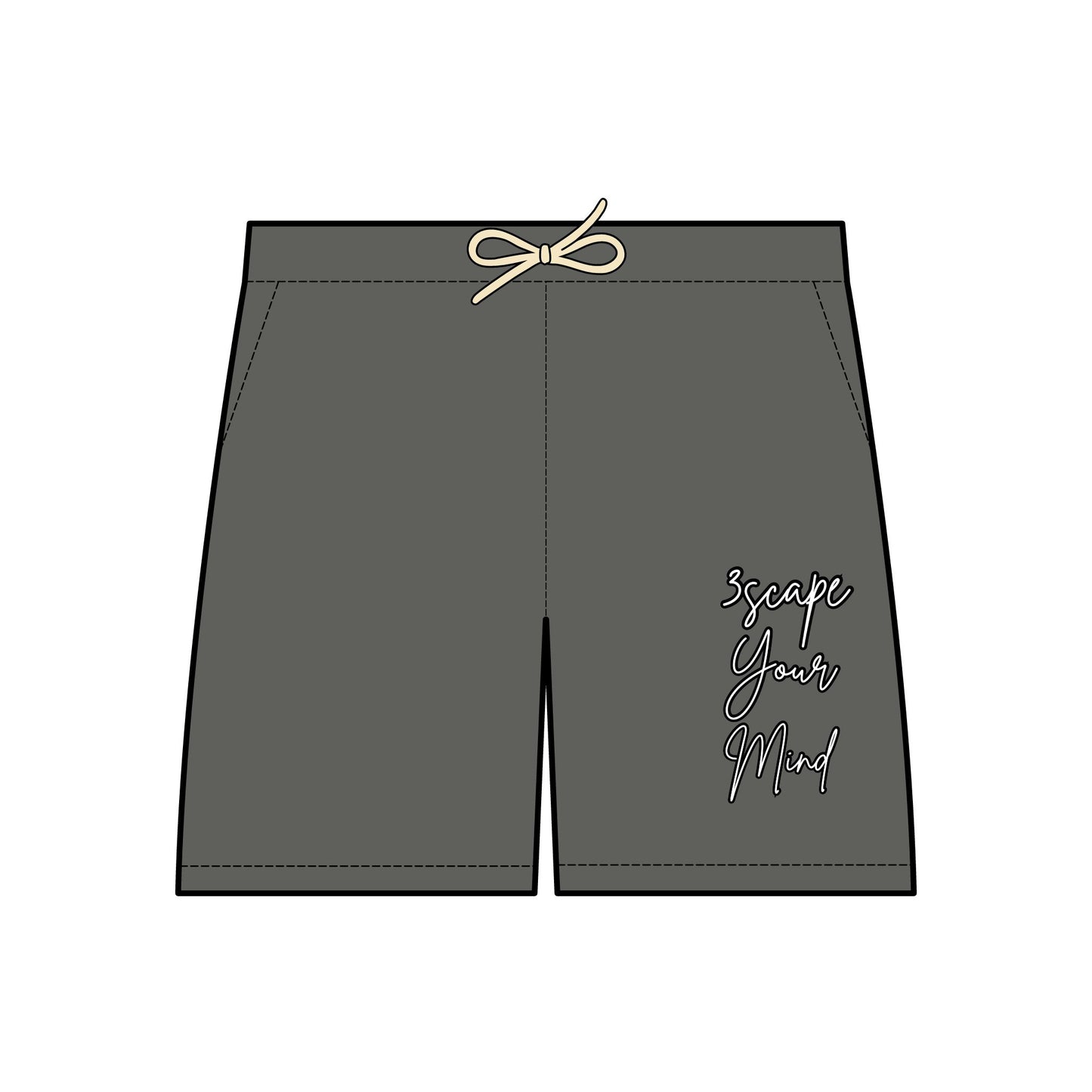 3YM Cursive Sweat Shorts