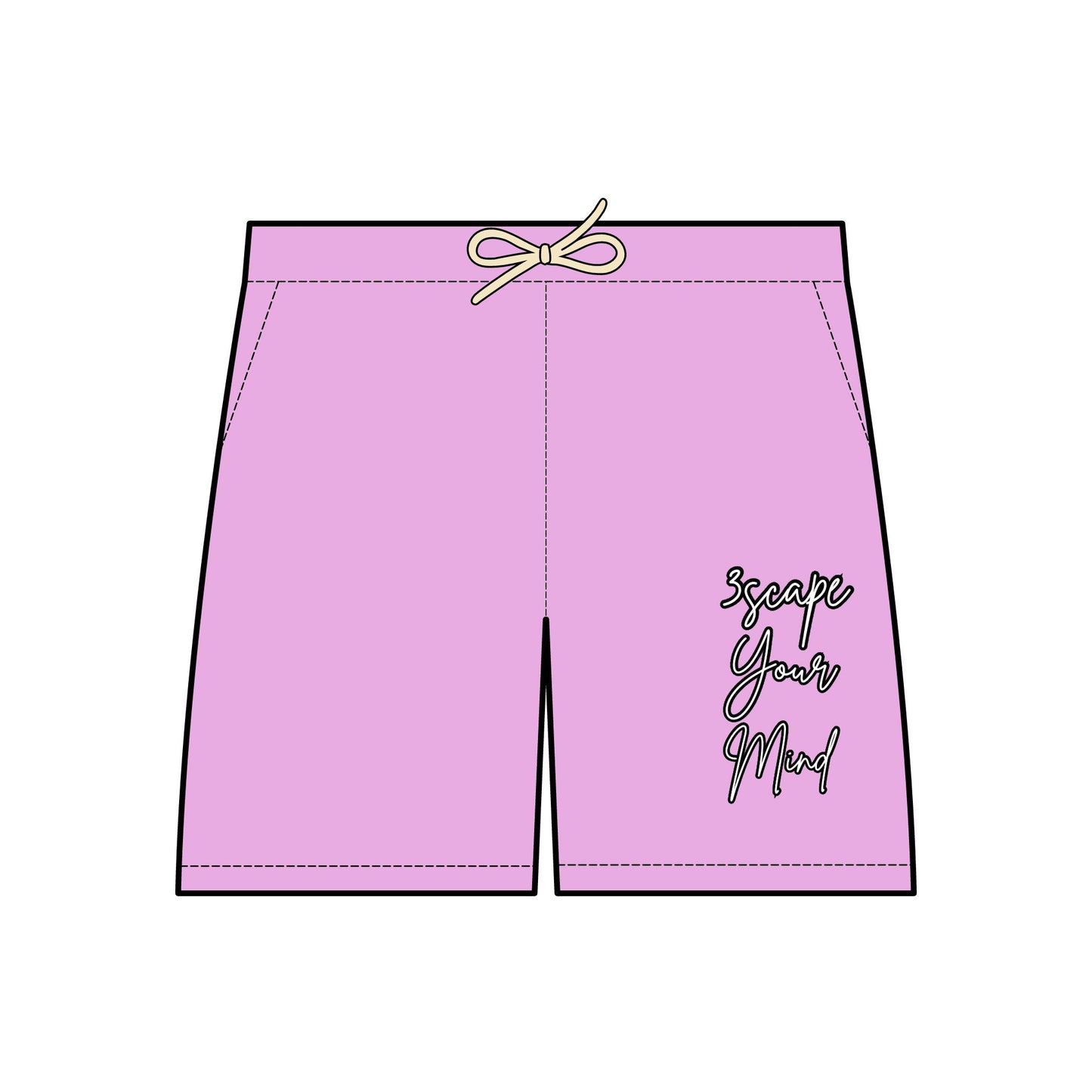 3YM Cursive Sweat Shorts