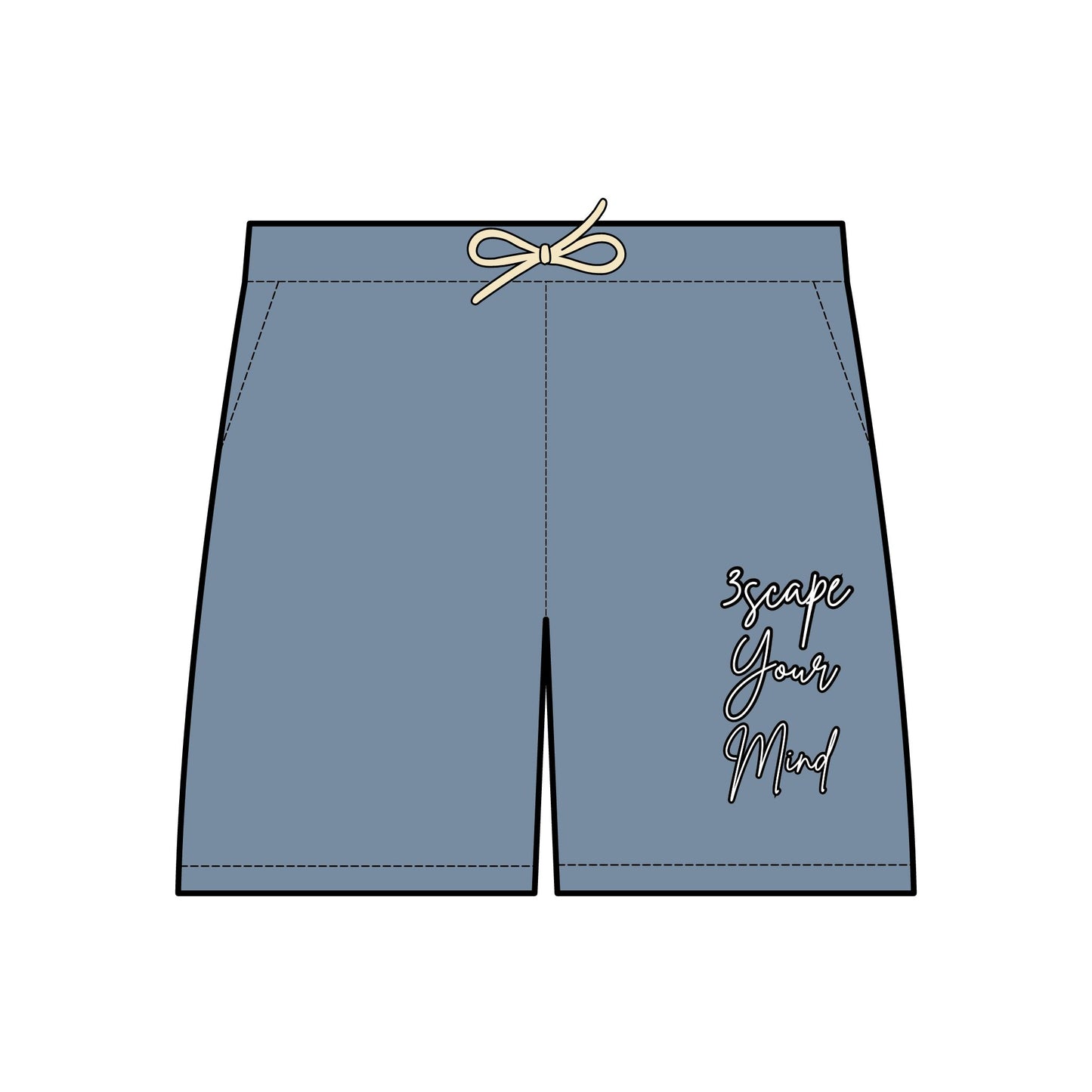 3YM Cursive Sweat Shorts