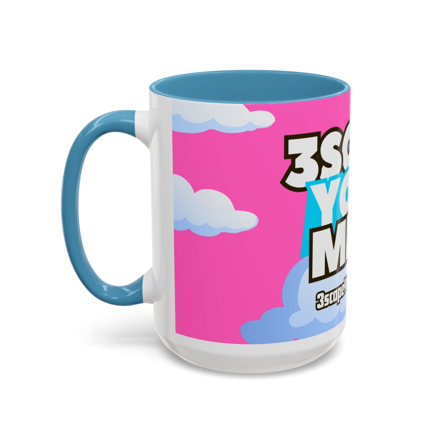 Pink Blue Sky 3YM Accent Coffee Mug (11, 15oz)