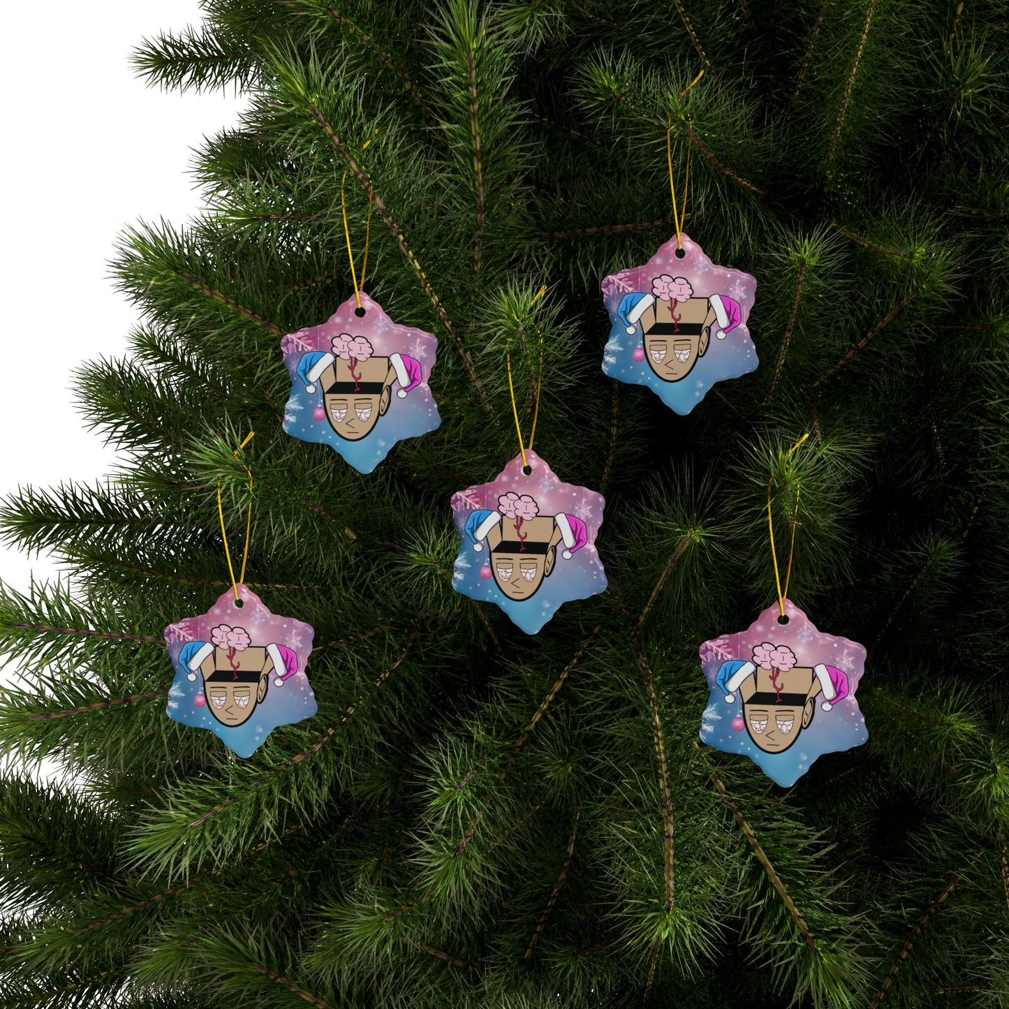 3YM Festive Mascot Head Ornament (Double-Sided)