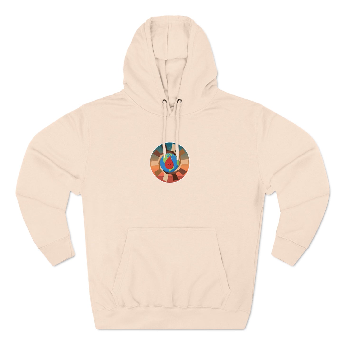 Make Peace. Three-Panel Fleece Hoodie