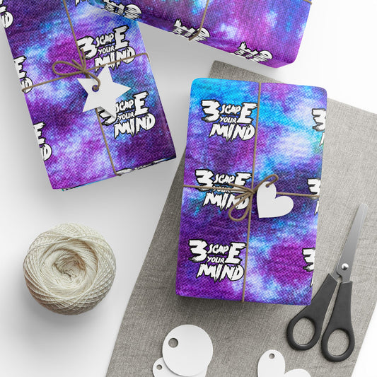 3scape Your Mind Scratch Font Wrapping Paper