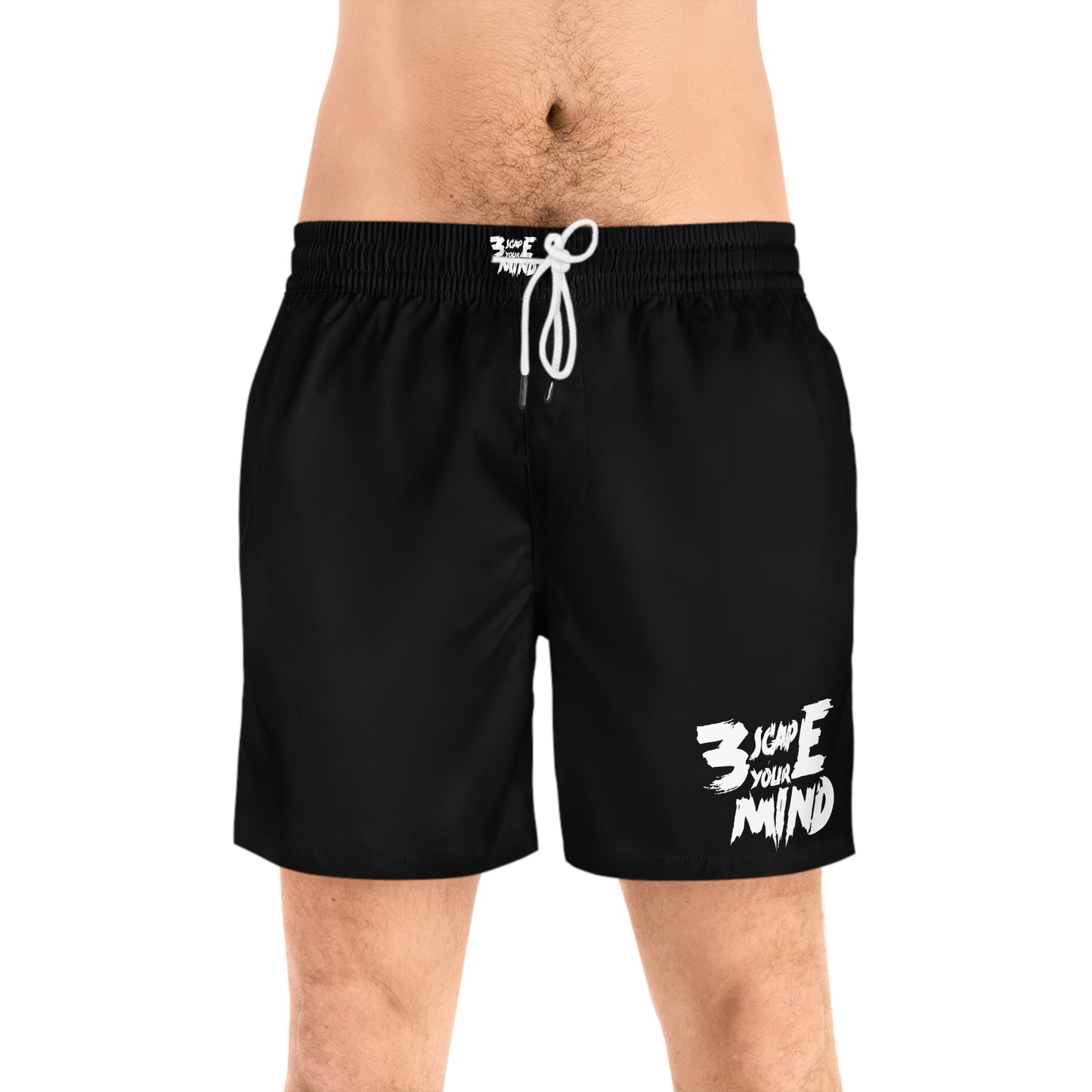 Black 3scape Your Mind Swim Shorts