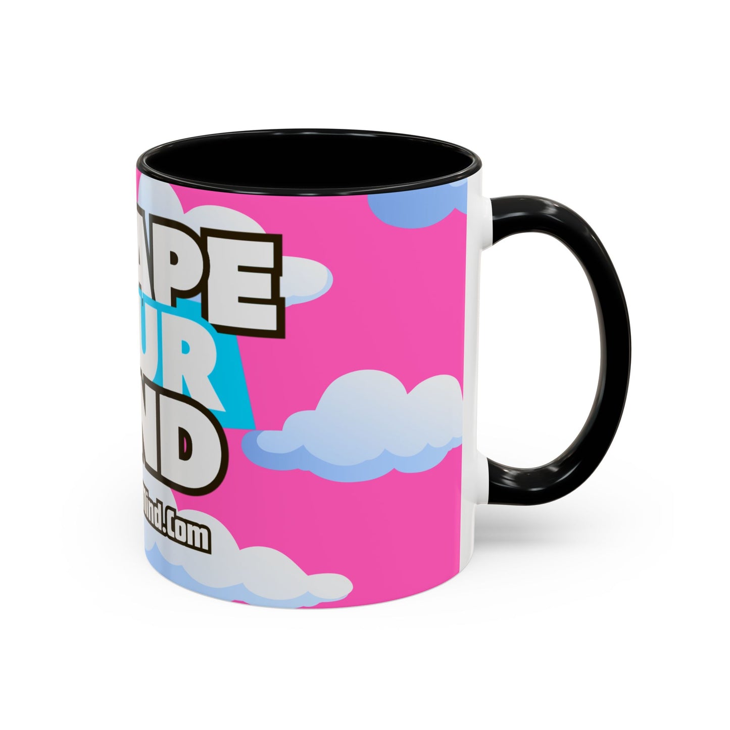 Pink Blue Sky 3YM Accent Coffee Mug (11, 15oz)