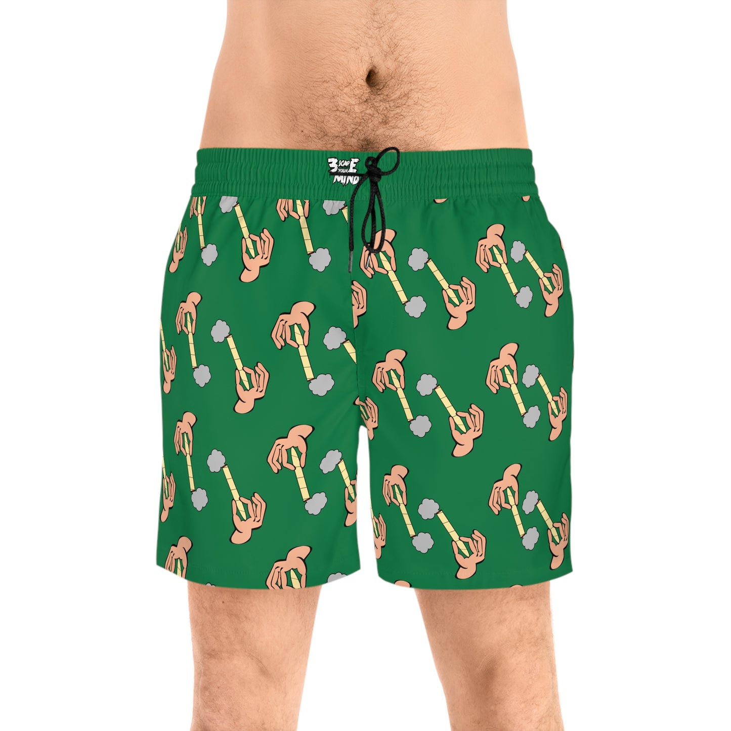 Green Hand Of Joint Swim Shorts