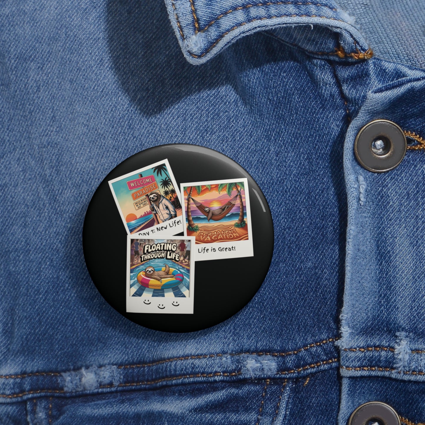 Slothcation Trading Pin