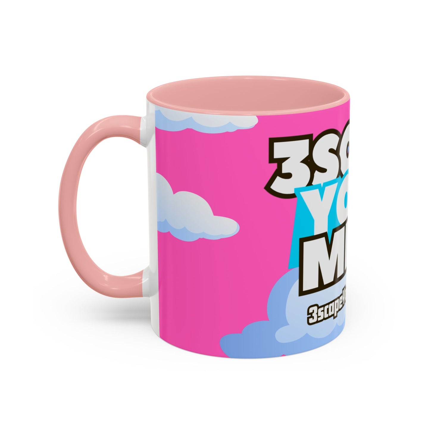 Pink Blue Sky 3YM Accent Coffee Mug (11, 15oz)