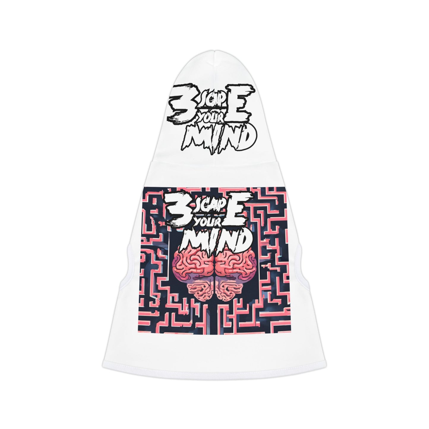 3YM Brain is A Maze Pet Hoodie