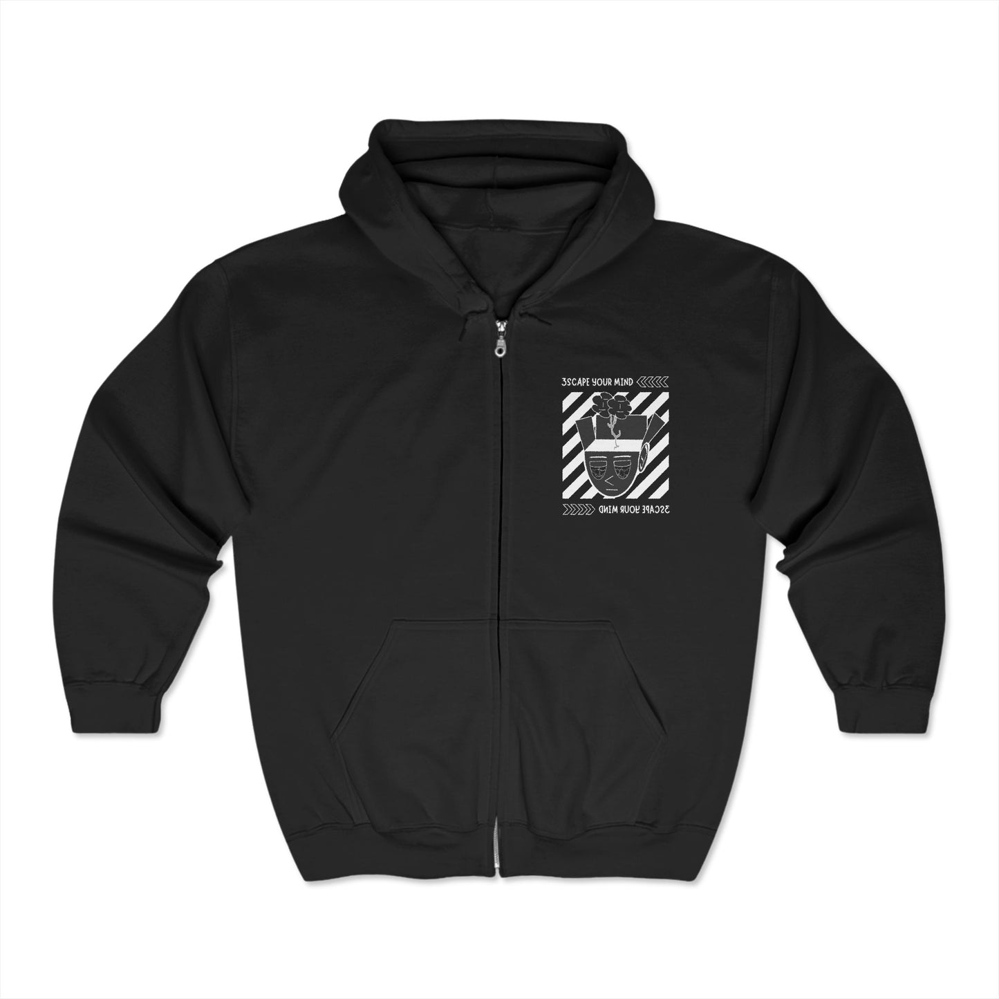 Inverted Colors Full Zip Hoodie