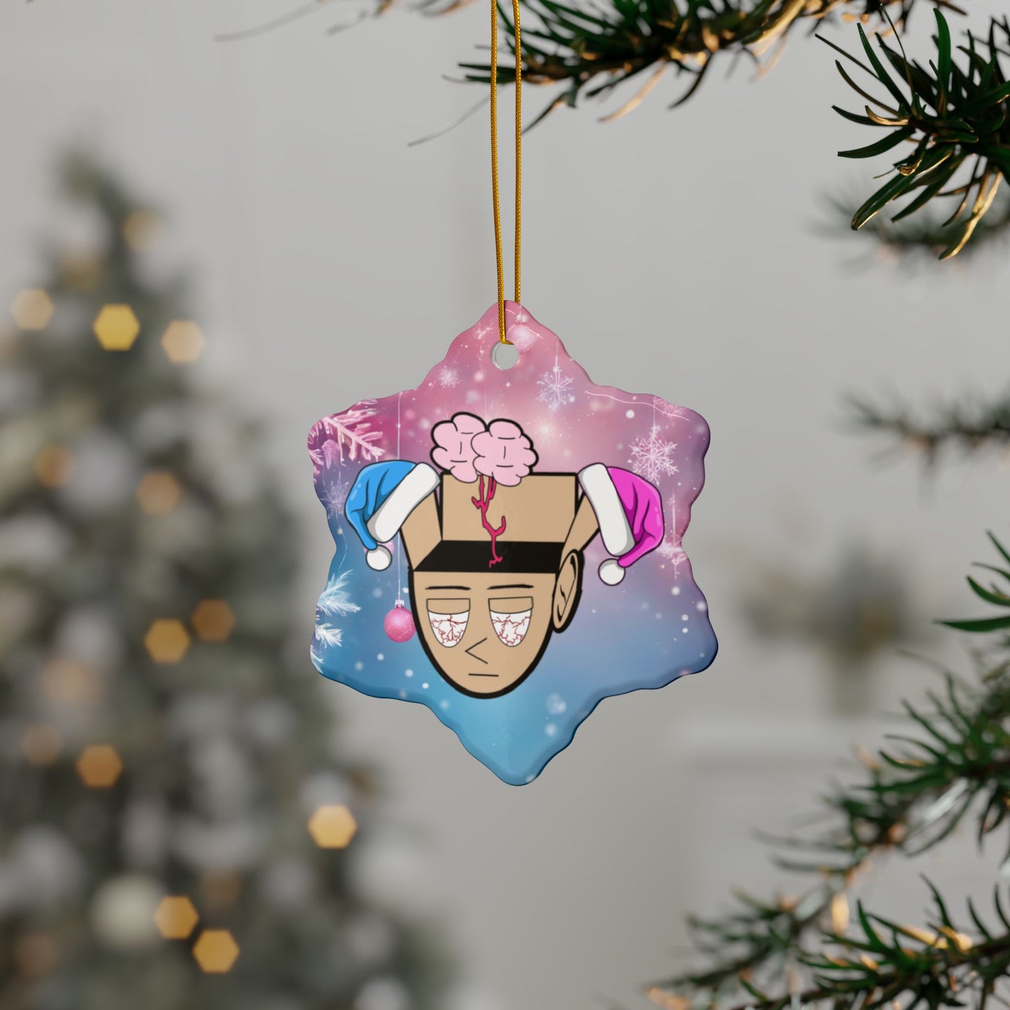 3YM Festive Mascot Head Ornament (Double-Sided)