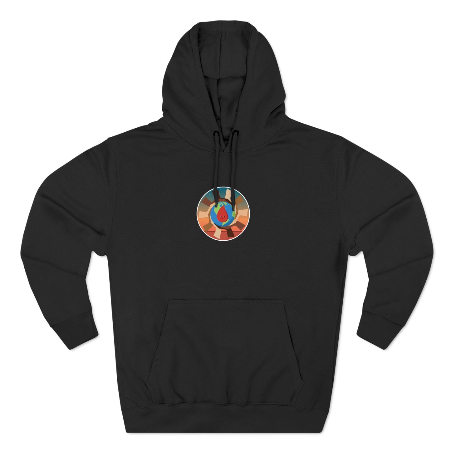 Make Peace. Three-Panel Fleece Hoodie