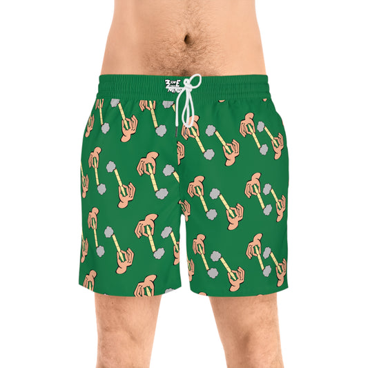 Green Hand Of Joint Swim Shorts