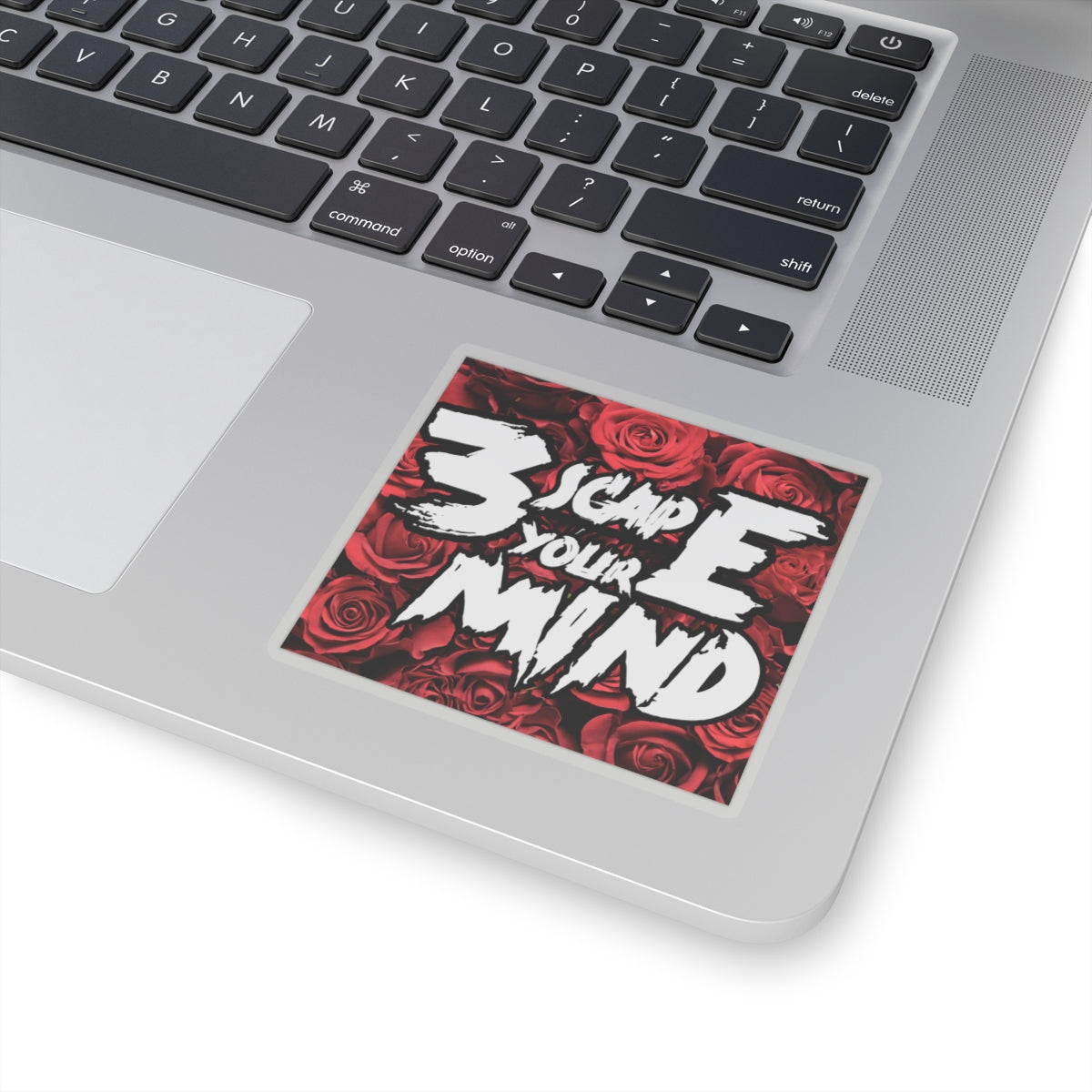 3scape Your Mind Red Roses Kiss-Cut Sticker