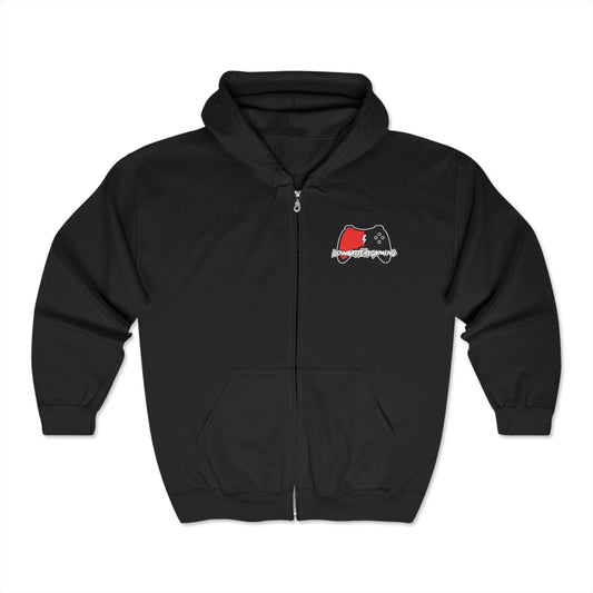 (LBG) Low Battery Controller Unisex Full Zip Hoodie