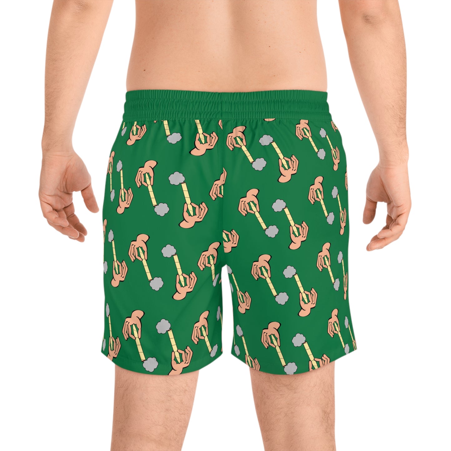 Green Hand Of Joint Swim Shorts