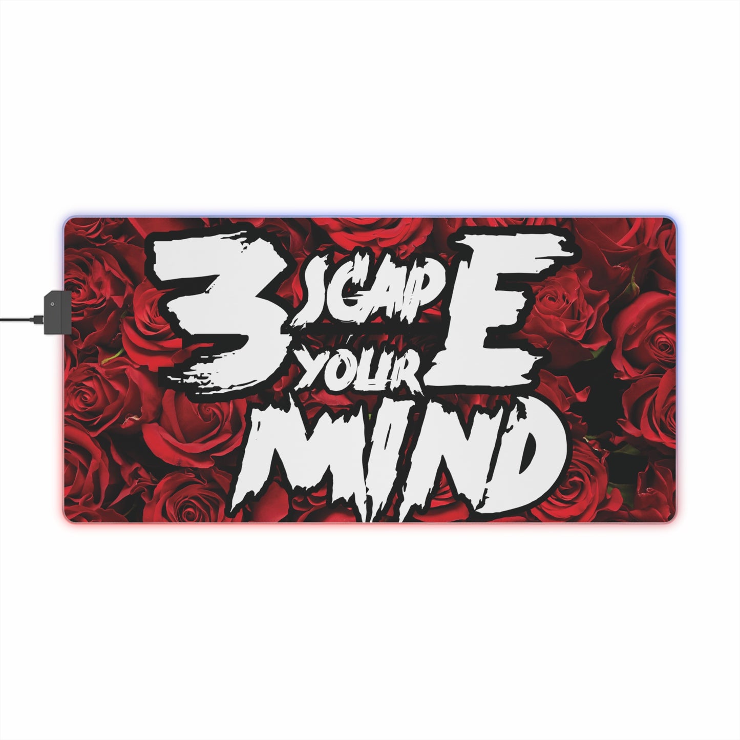 LED Roses 3YM Mouse Pad