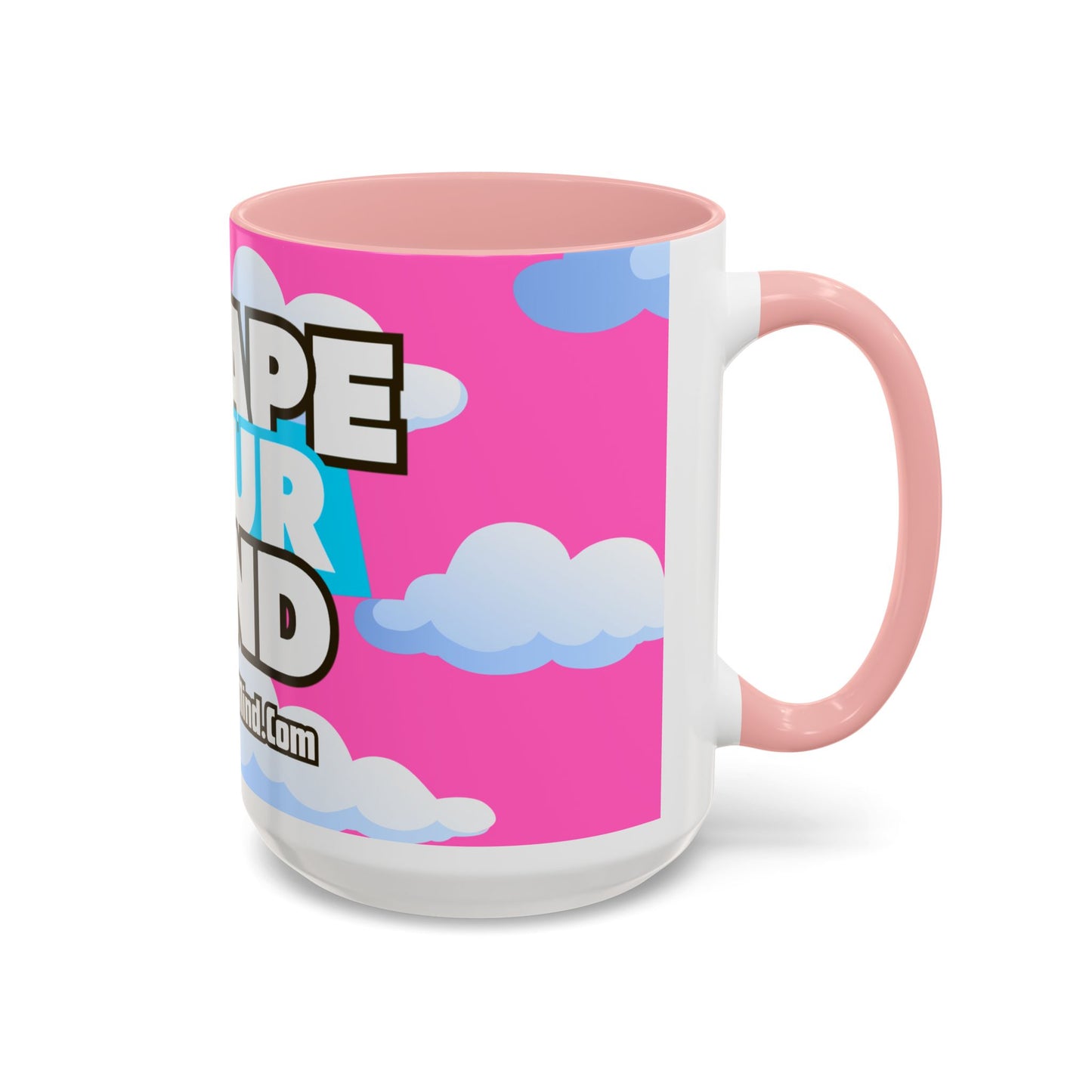 Pink Blue Sky 3YM Accent Coffee Mug (11, 15oz)