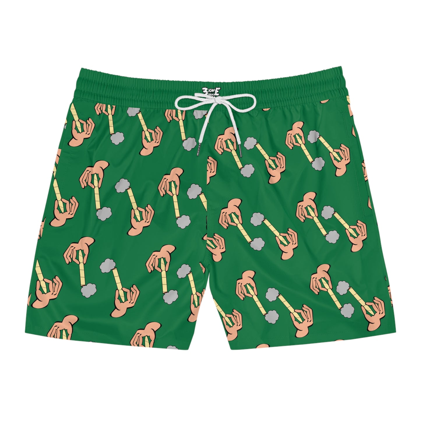 Green Hand Of Joint Swim Shorts