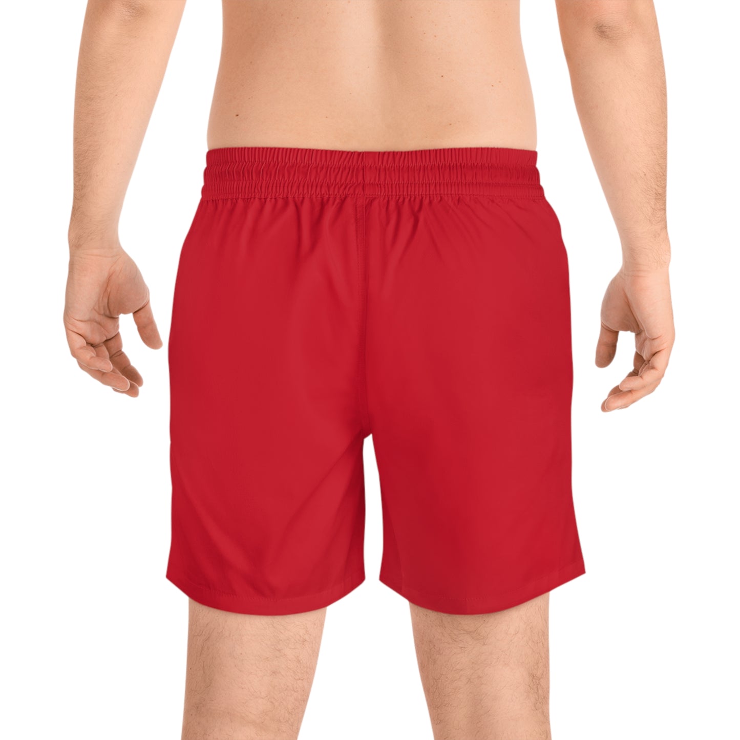 Red Falling Rose Swim Shorts