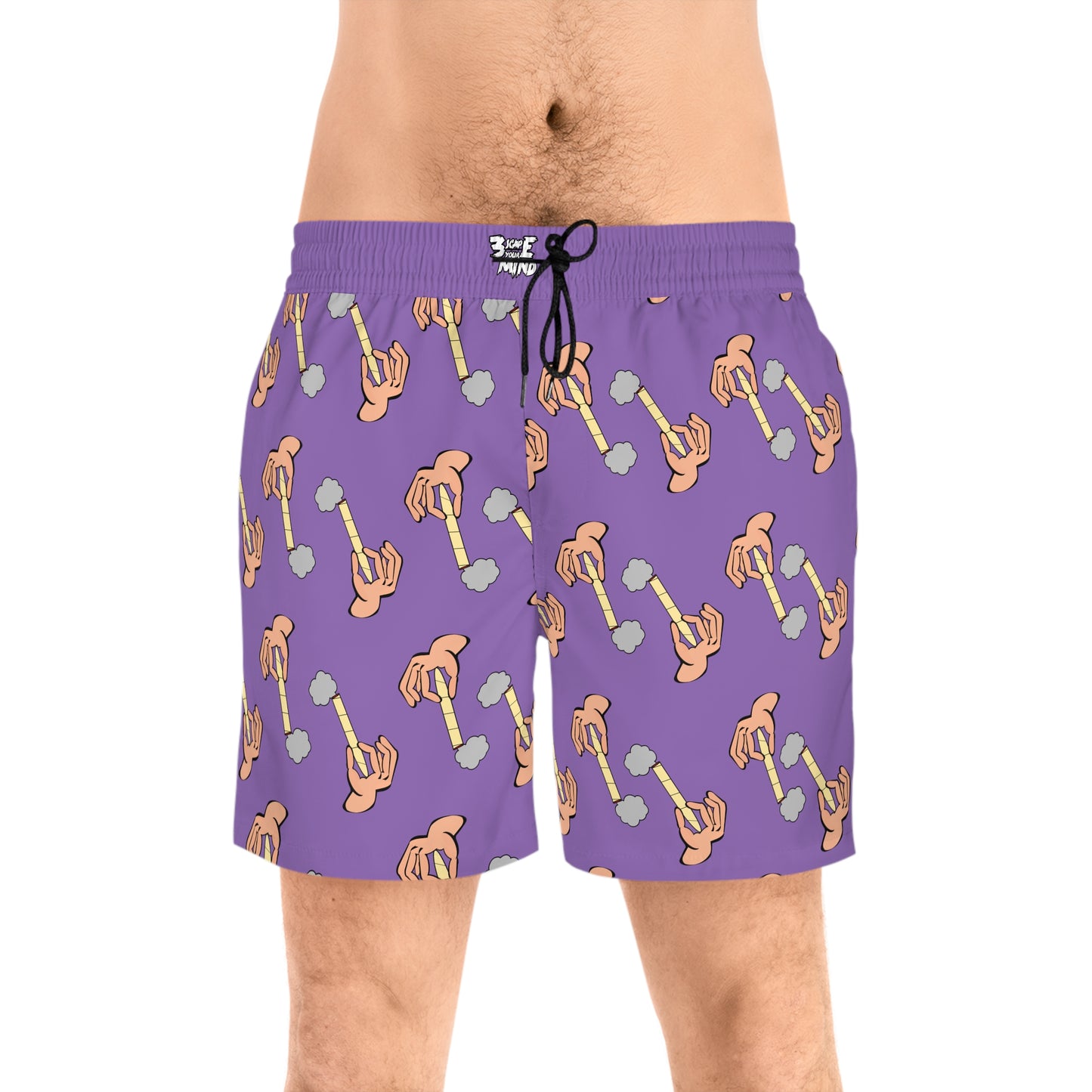 Purple Hand Of Joint Swim Shorts