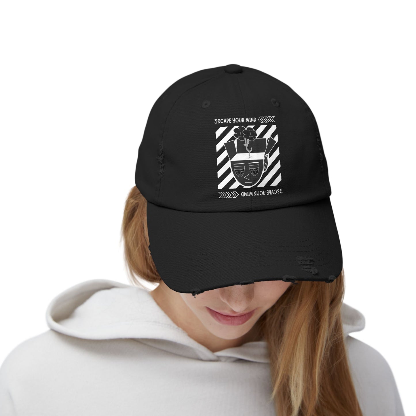 Inverted Colors Distressed Dad Hat