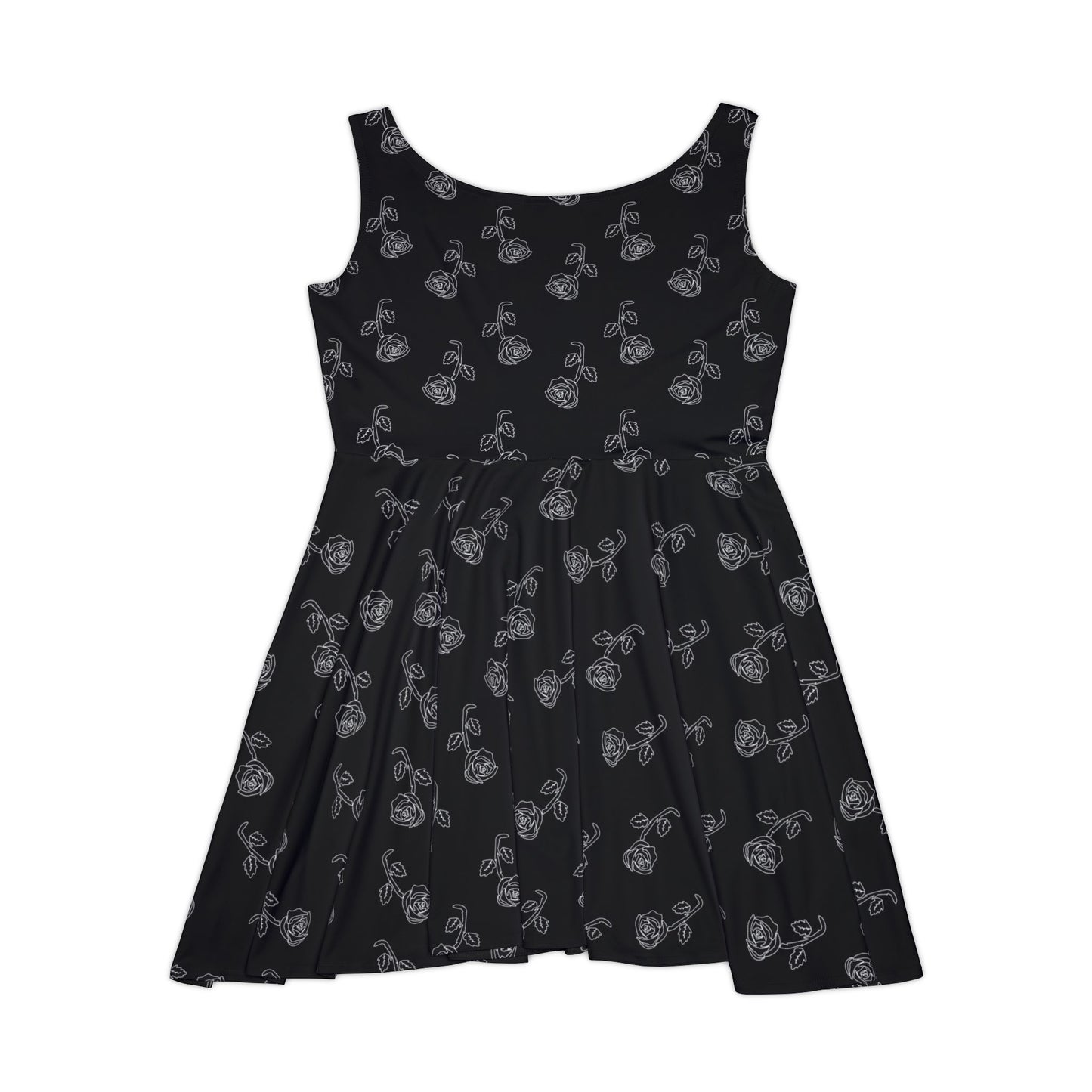 Black Roses Falling Women's Dress