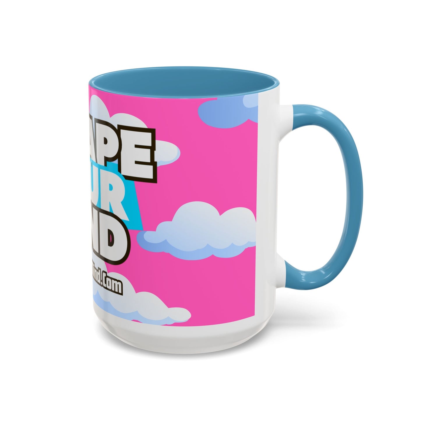 Pink Blue Sky 3YM Accent Coffee Mug (11, 15oz)